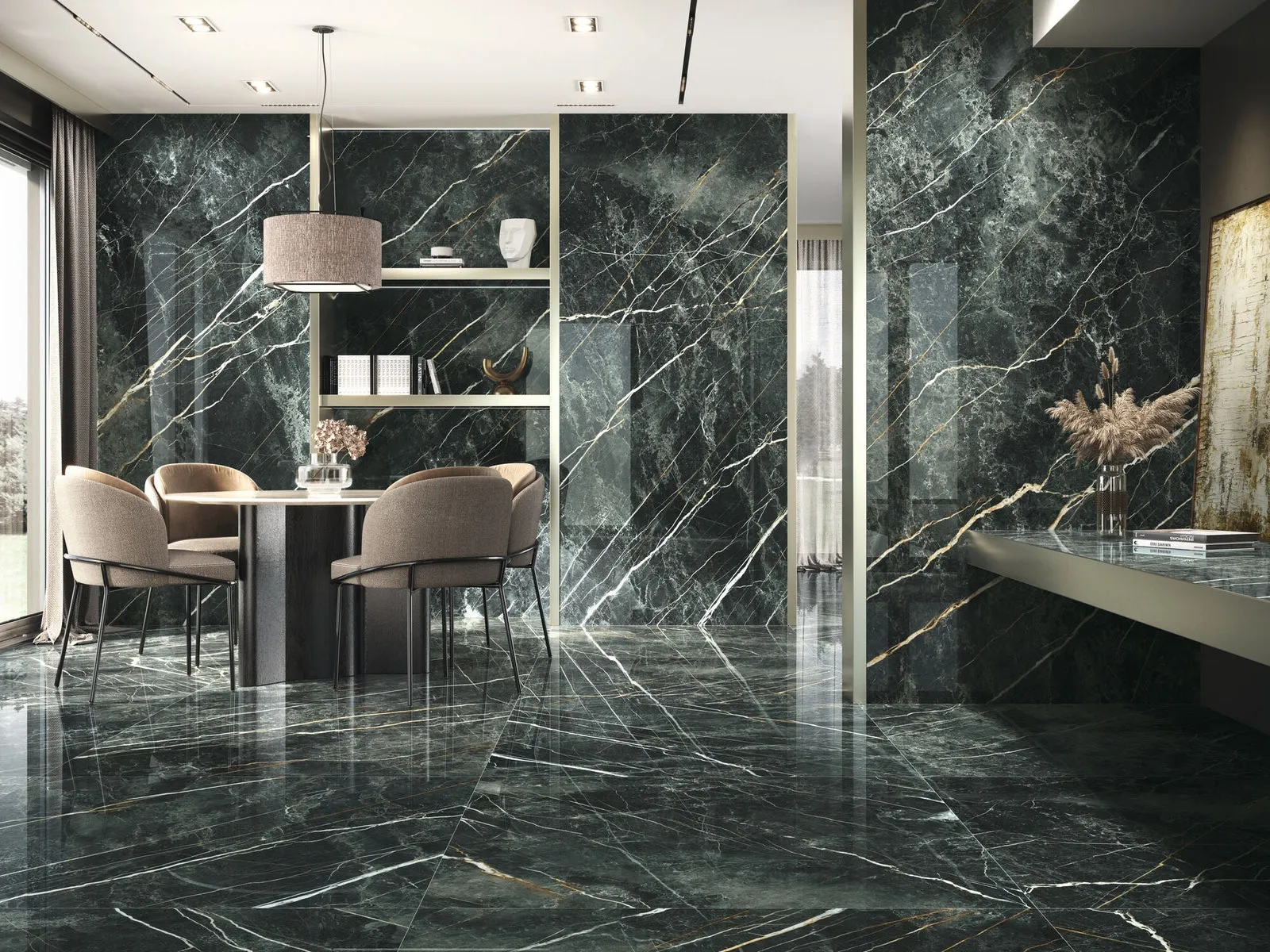 Materialinspiration i hotellkänsla stil